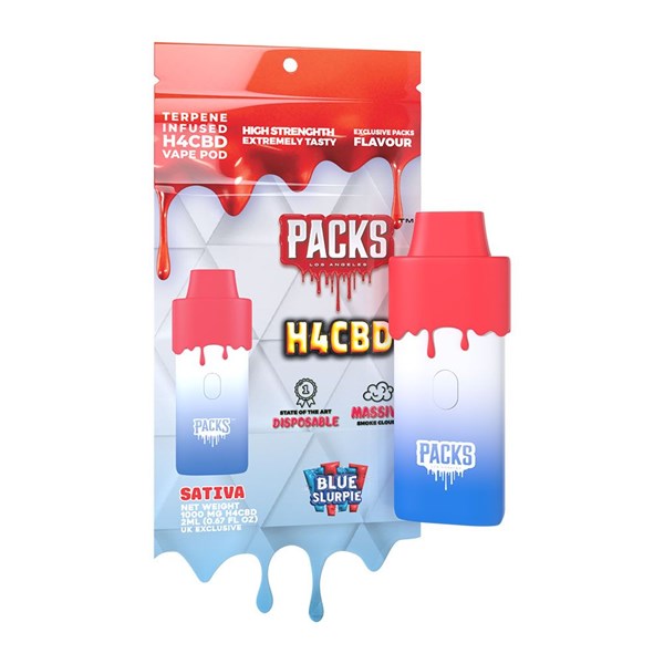 Packs by Packwoods H4CBD Disposable Vape - Blue Slurpie