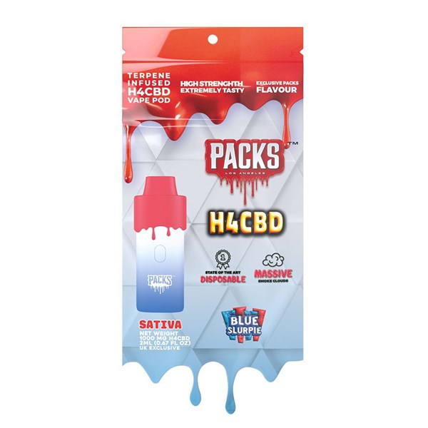 Packs by Packwoods H4CBD Disposable Vape - Blue Slurpie