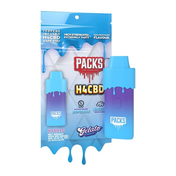 Packs by Packwoods H4CBD Disposable Vape - Gelato Freeze