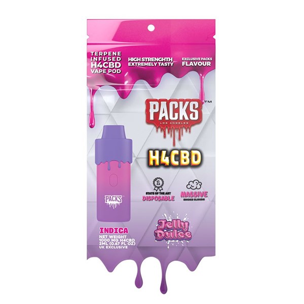 Packs by Packwoods H4CBD Disposable Vape - Jelly Dulce