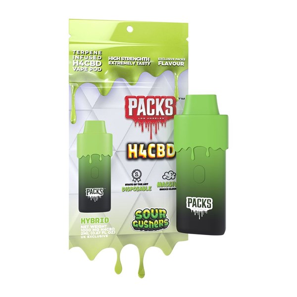 Packs by Packwoods H4CBD Disposable Vape - Sour Gushers